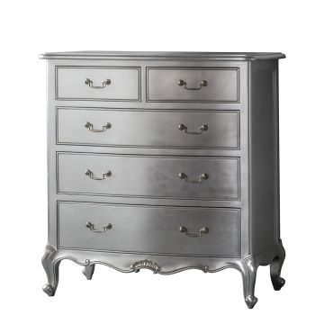 Bamako Chest of Drawers in Silver