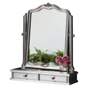 Bamako Dressing Table Mirror in Silver