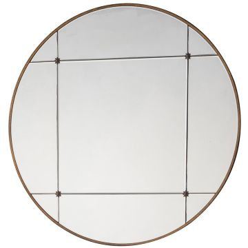 Croome Gold Round Wall Mirror