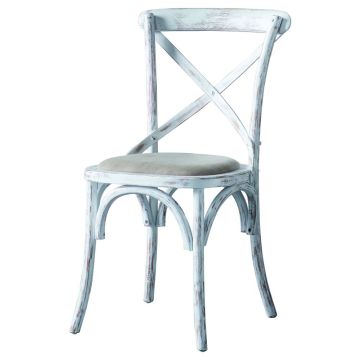 Fennell White Cross Back Dining Chair Set of 2