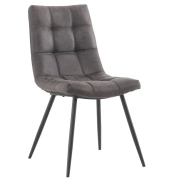 Pavilion Chic Dining Chair Darwin - Grey Faux Leather