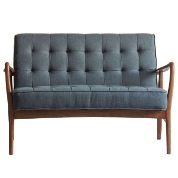 Memphis 2 Seater Sofa in Dark Grey Linen