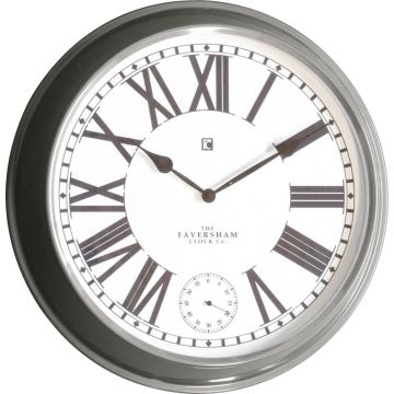 Falmouth Wall Clock in Light Grey