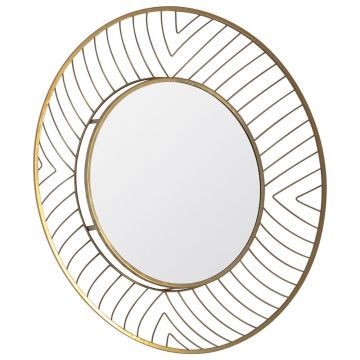 Marlborough Gold Round Wall Mirror