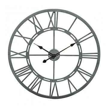 Estate Large Outdoor Garden Clock in Distressed Grey