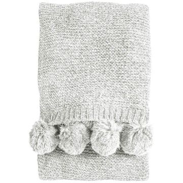 Knitted Throw Snug in Cream