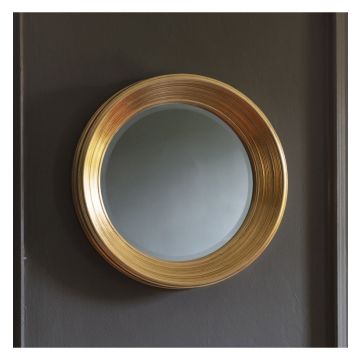 Purley Gold Round Wall Mirror