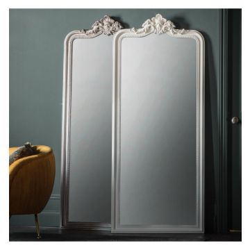 Jessica French Style Full Length Mirror - Silver