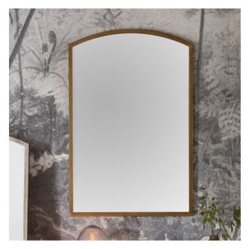 Watermoor Arched Metal Framed Mirror in Gold
