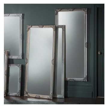 Toulouse French Style Leaner Mirror - Stone Grey
