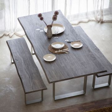 Soudley Rustic Grey Dining Table 240cm