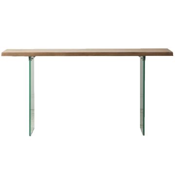 Dymock Wood & Glass Console Table