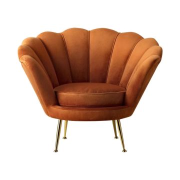 Landos Chair in Rusty Orange