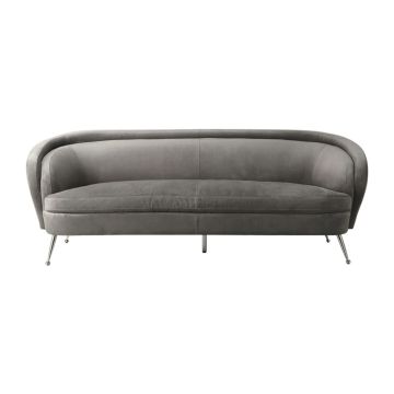 Chepstow Sofa in Grey Velvet