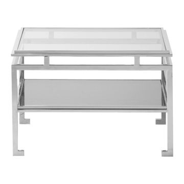 Ridgemont Low Side Table in Silver