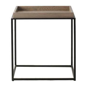Strand Tray Side Table in Grey Wash