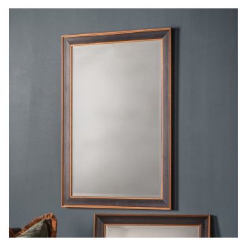 Large Luxe Black Framed Rectangular Mirror