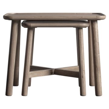 Cleeves Grey Oak Nest of Tables