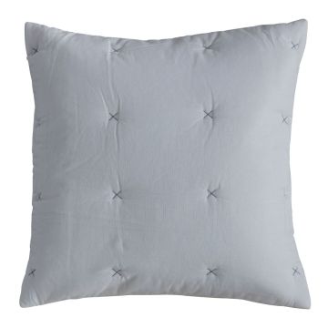 Cordelia Cotton Cushion in Silver