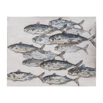 A Shoal of Fish Art Canvas