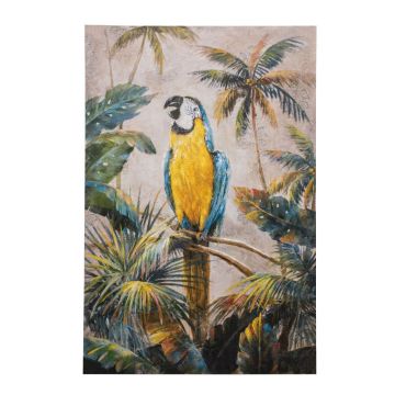 Tropical Parrot Canvas Wall Art