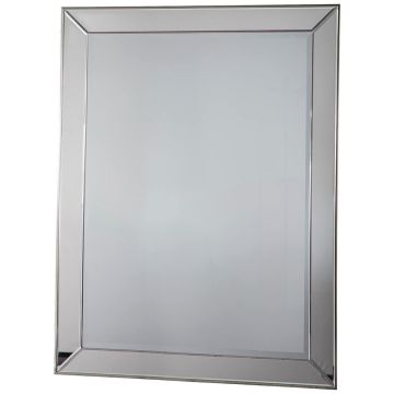 Parkers Large Rectangular Wall Mirror - Silver