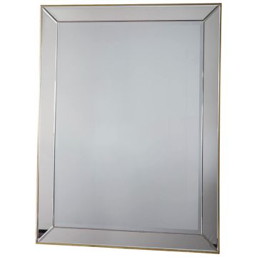 Parkers Large Rectangular Wall Mirror - Gold
