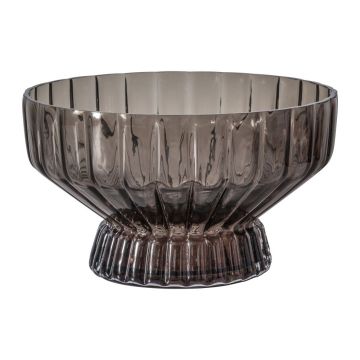 Enrique Grey Glass Bowl