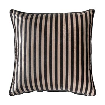 Candy Oyster & Black Stripe Cushion