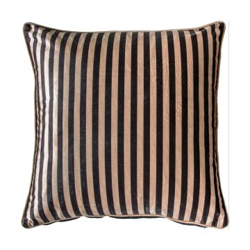 Candy Gold & Black Stripe Cushion