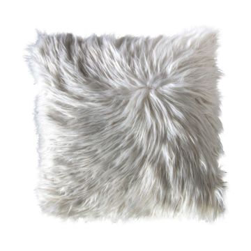 Hygge Cream Faux Fur Cushion