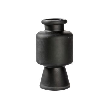 Hugh Small Frosted Black Vase