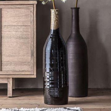 Malbec Black Bottle Vase