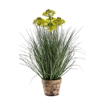 Potted Grass Yellow H.70cm