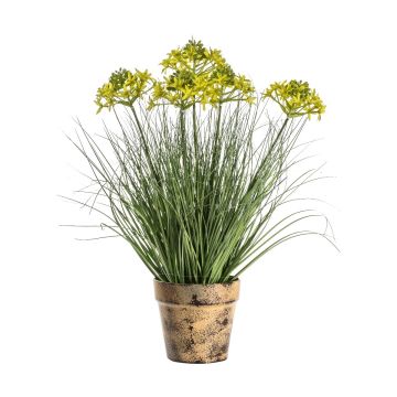 Potted Grass Yellow H.53cm