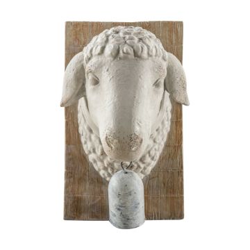 Sheep Head Ornament with Bell