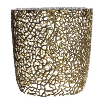 Caledonia Side Table in Gold