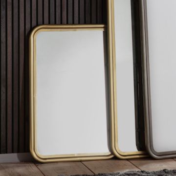 Alloa Large Wall Mirror in Brass