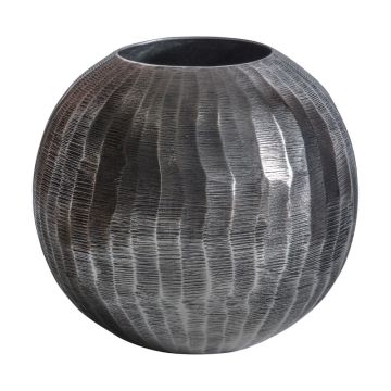 Bora Round Nickel Vase