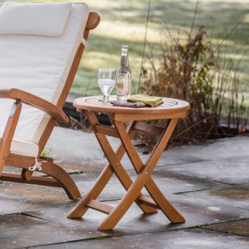 Naples Outdoor Round Folding Table