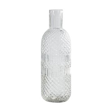 Francis Clear Glass Bottle Vase