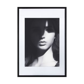 Model Photograph in Black & White Framed Print