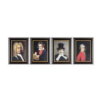 Great Composers Framed Art Set of 4