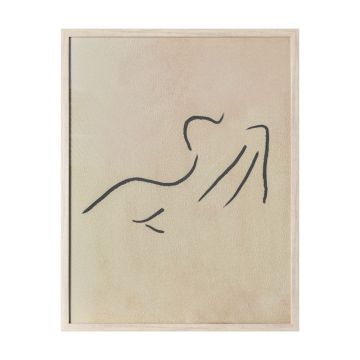 Physique Line Drawing Framed Print