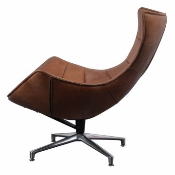 Costello Chair in Brown Leather
