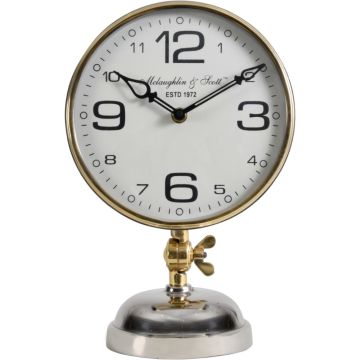 Stollard Silver Table Clock with Angle Adjuster