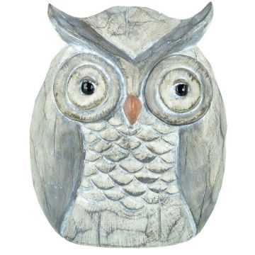 Owl Dexter Grey H.16cm