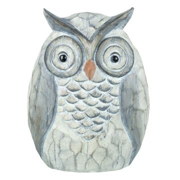 Owl Dexter Grey H.22cm