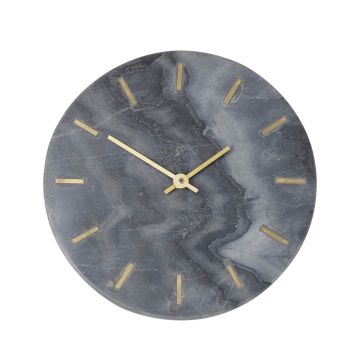 Desk Clock Marble Grey D.21cm