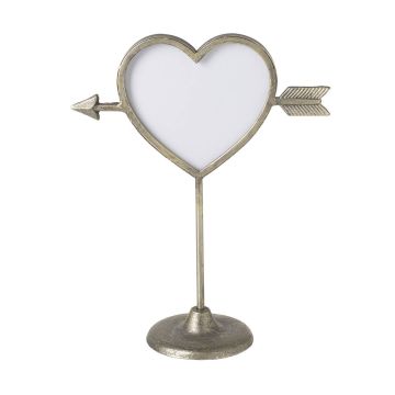 Photo Frame Cupid On Stand Champagne Gold H.33.5cm